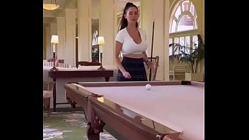 A man fucks a whore in a billiard room