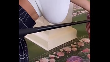 A man fucks a whore in a billiard room