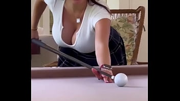 A man fucks a whore in a billiard room