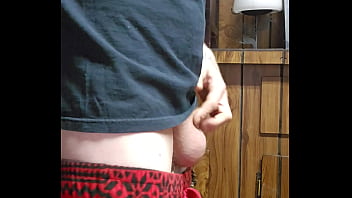 Showing off cock before getting hard