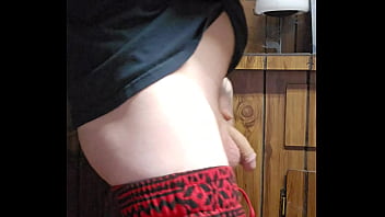 Showing off cock before getting hard