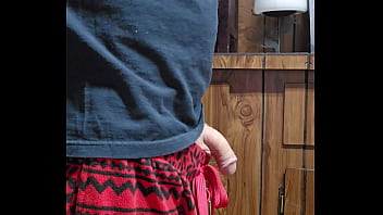 Showing off cock before getting hard