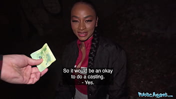 Public agent this black french babe loved my hands around her throat