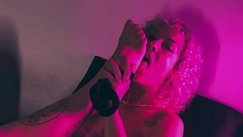 Just 2 queens having fun with their feet and hairy armpits