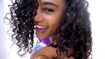 Ebony teen loves to give bj's after a shower Ebony teen loves to give bj's after a shower