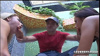 Roge fucks nick estevan & walesca rio's tight brazilian holes