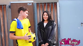 Fucked by a footballer lola bratz gets the big dick from the striker