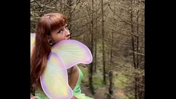 Pixie caught playing in the woods gets huge facial