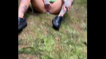 Pixie caught playing in the woods gets huge facial