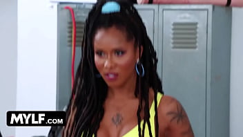 Three milfs get cock cardio