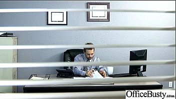 Horny girl with big juggs banged in office vid 08