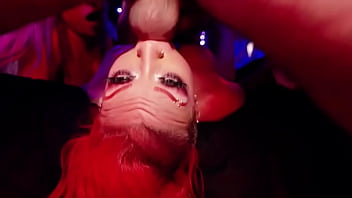 Hot blonde slut shares husband