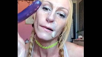 Vanessa hastings messy spit face dildo deepthroat