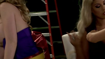 Fishnet and garter foursome fuck with bridgette b and natasha marley