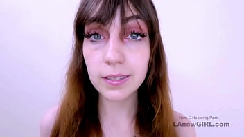 Adorable brown haired model got seduced by the producer