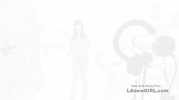 Adorable brown haired model got seduced by the producer