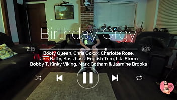 Chris' birthday orgy