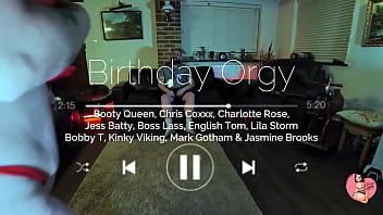 Chris' birthday orgy