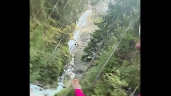 A beautiful waterfall i spotted on my journey where's the most stunning place you've ever found #waterfall #natu