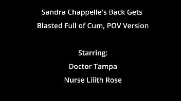 Sandra chappelle's back gets blasted full of cum pov version