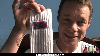 Horny ebony bukkake gangbang 23