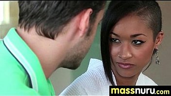 Nurumassage teen slides oily pussy on cock 7