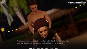 Hot big ass college teen with piercing gives blowjob to a big cock and gets her little pussy creampied outdoor taboo university steam game 3d animated hentai game part #3