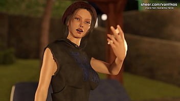 Hot big ass college teen with piercing gives blowjob to a big cock and gets her little pussy creampied outdoor taboo university steam game 3d animated hentai game part #3