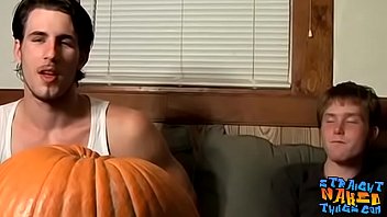 Straighties Are Jacking Off To A Pumpkin thumbnail