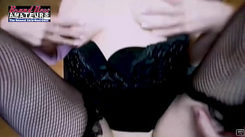 Lily takes all that warm load of cum in her mouth to swallow it