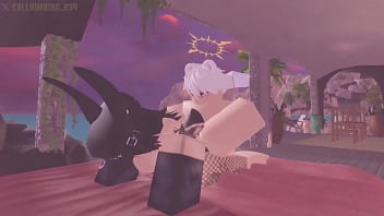 Roblox rabbit emo female is getting dicked down