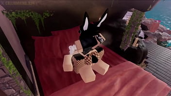 Roblox rabbit emo female is getting dicked down