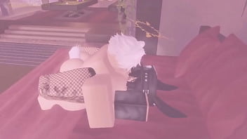 Roblox rabbit emo female is getting dicked down