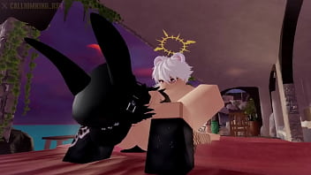 Roblox rabbit emo female is getting dicked down