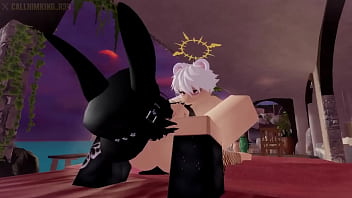 Roblox rabbit emo female is getting dicked down