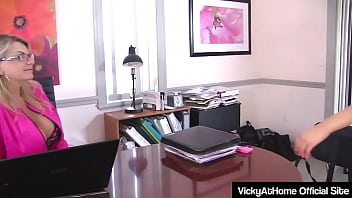 Milf vicky vette and her lesbian coworker kate england are horny