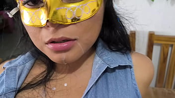 Seductive wife offers husband a special and dirty gift on their wedding anniversary