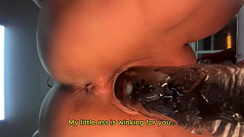 Punheta minha buceta sendo fodida por 2 dildos enormes close scene