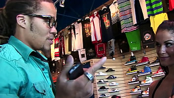 Where it all began miss raquel sales clerk to fuck star