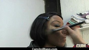Swallowing sperm makes her horny 2