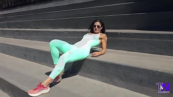 Latina Fitness Babe Flashes In Public Then Gets Fucked Hard At Home – Naomi Rides Trevor 'til He Cums thumbnail