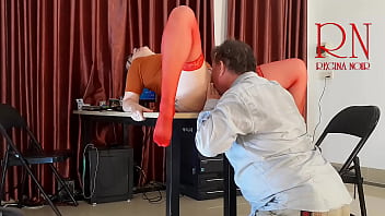 Monday in the office employee without panties tease lick pussy suck dick in the office naughty office c2