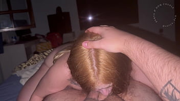 I spit in the hot blonde's face and came on her pussy
