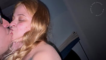 I spit in the hot blonde's face and came on her pussy