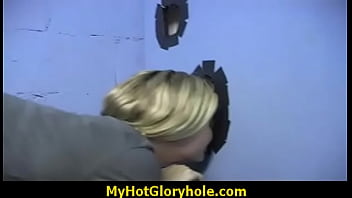 Interracial white lady confesses her sins at gloryhole 9
