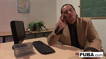 Sexy blonde has some fun