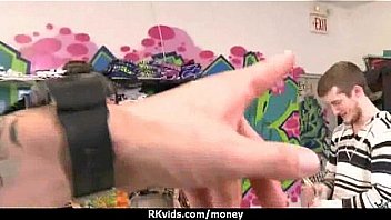 Sexy teen nails her butt on hard dick for cash 9