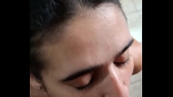 Cum shower at office but almost got caught sailor girl