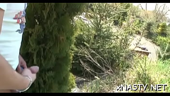 Lewd blonde dana bounces on fat fang