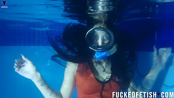 Hot skinny sexy swimwear diving mask fetish Hot skinny sexy swimwear diving mask fetish